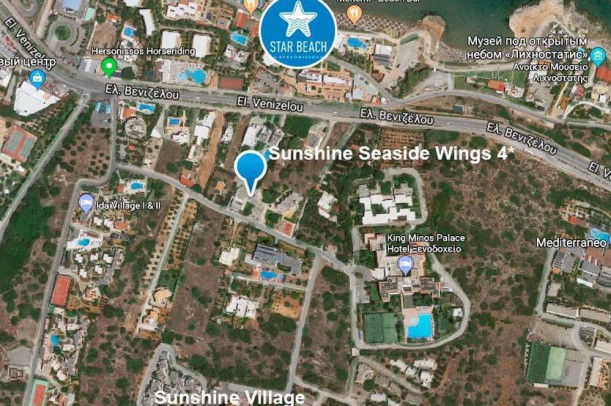 Карта, Xenios Sunshine Seaside 4*